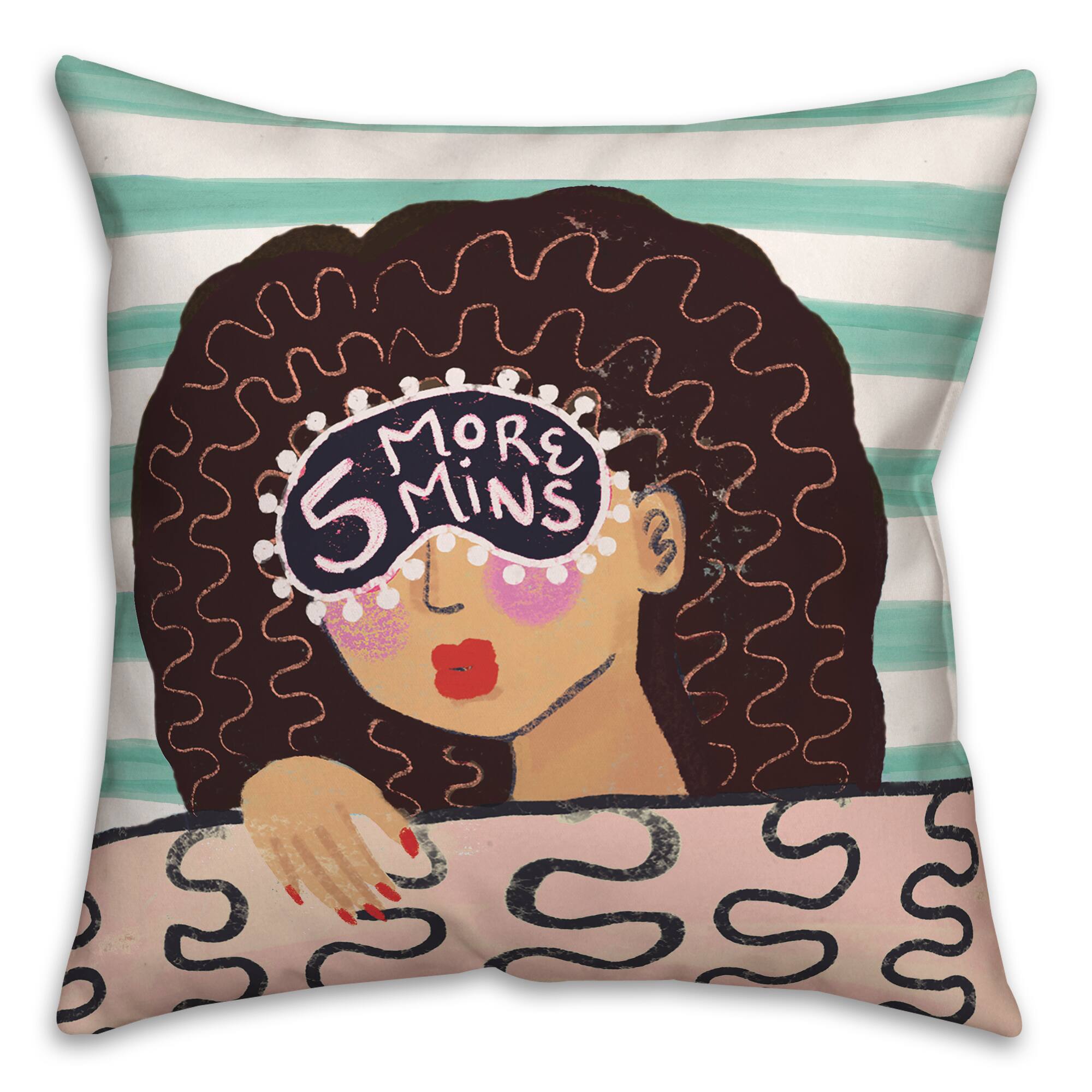 Trendy Girl Throw Pillow